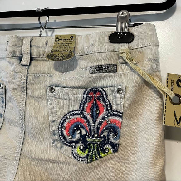 Seven7 | NWT Embellished Denim Shorts - Picture 8 of 15